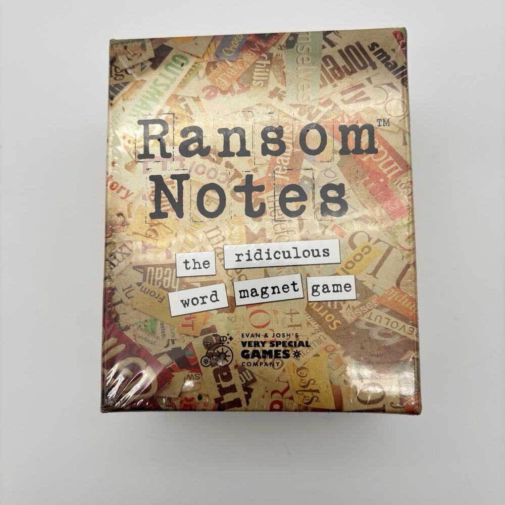 Ransom Notes Ridiculous Word Magnet Board Game New & Factory Sealed